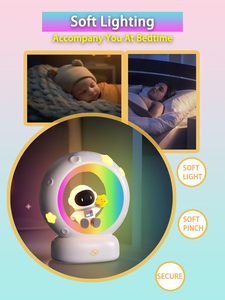 โคมไฟ LED ชาร์จไฟได้แบบ USB ไฟกลางคืนรูปดาวพระจันทร์สุดสร้างสรรค์สำหรับห้องนอนที่แสนสบาย - Product Image 4