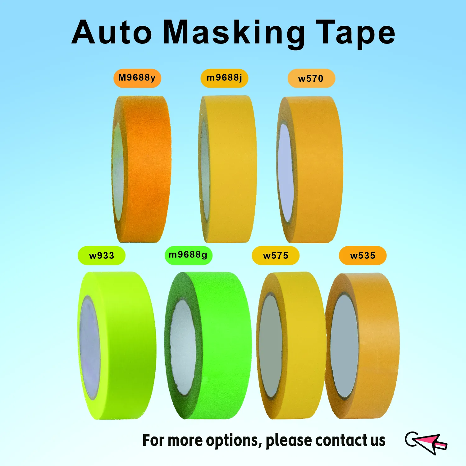 High Temperature Automotive Masking Tape Adhesive Green Crepe Paper Masking Tape