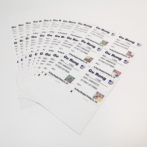 Di nuova concezione stampati personalizzati dati variabili QR codice a barre etichette con unico contenuto per ogni etichetta
