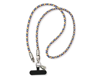 Multifunctional Type <strong>c</strong> Short 30cm Lanyard USB a to Type <strong>C</strong> PD Fast Charging Data Transfer Cable Strap for Mobile Phone - Product Image 3