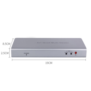 Señal DE VIDEO 4x1 Quad Multi-VIEWER Seamless Switcher 1080p 4 Entrada 1 Salida Video Multi Viewer Switch