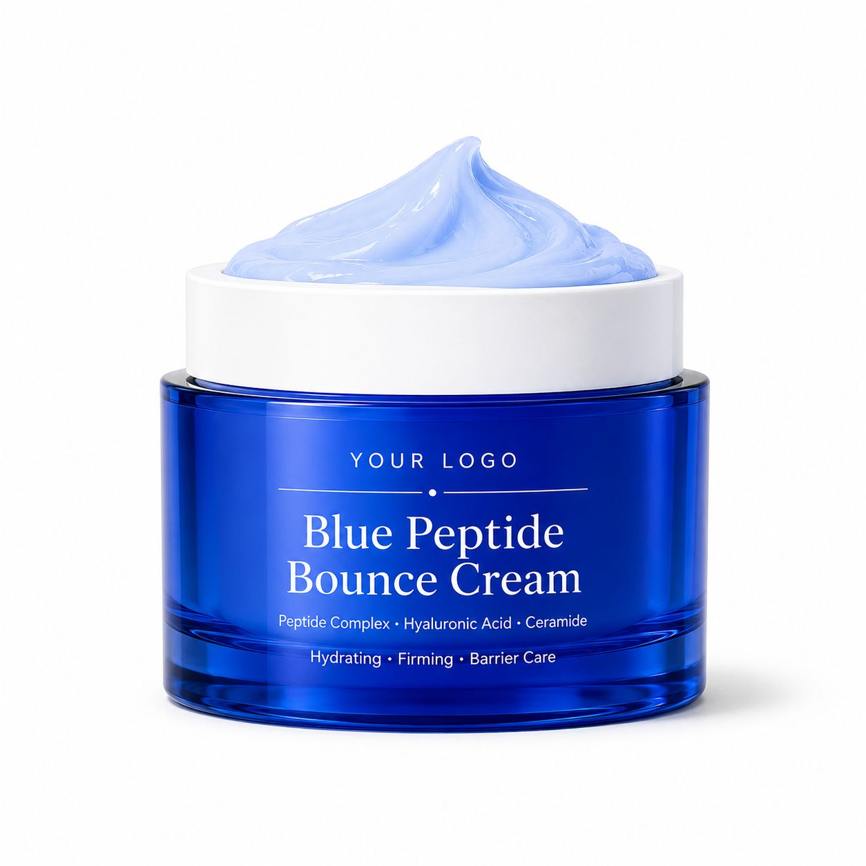 Crème Visage aux Peptides Bleus