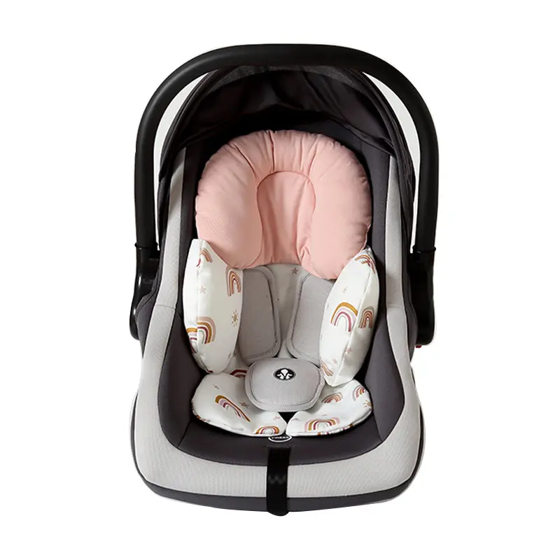 2023 Nova Tendência Reversa Respirável Baby Stroller Pad Assento de carro Infantil Almofada Do Suporte Do Corpo Do Bebê Do Bebê Do Bebê Do Forro Malha 3D