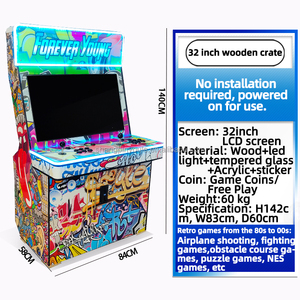 Fábrica de pantalla LCD de 32 pulgadas Multi-juego clásico juego de lucha MachineCoin-Operated Fighting Arcade para dos jugadores - Product Image 2