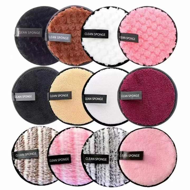 Hot Sell Herbruikbare Microfiber Make-Up Verwijderaar Doek Reiniging Gezicht Wasbare Make-Up Remover Pads