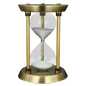 เครื่องประดับสามคอลัมน์แบบทันสมัยนาฬิกาทรายแก้วแบบนับถอยหลังขนาดเล็กพร้อมกรอบโลหะขนาดเล็ก - Product Image 5