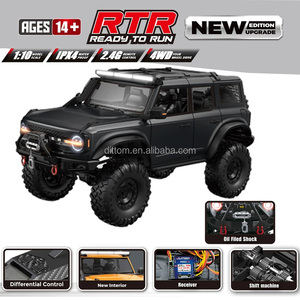 HB-R1004 1/10 Full Scale <strong>RC</strong> Off-road Climbing Vehicle 2.4G 4WD Remote Control Electric Winch Racing Car Model With LED Lights - Product Image 4