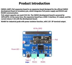 <strong>Raspberry</strong> <strong>Pi</strong> CM5IO Development Board with UART POE Ethernet HAT ISO RS485/RS232
