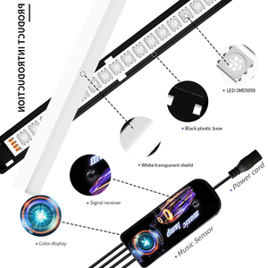 La lampada a LED per la decorazione d'interni dell'automobile può essere programmata per controllare il colore della luce ed è facile da installare - Product Image 4