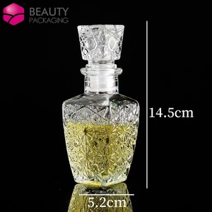 50毫升100毫升150毫升空玻璃瓶空精神威士忌酒瓶带螺帽 - Product Image 1