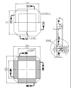 Combinación de tiras Fuente de luz Combinación libre de longitud Color y cantidad 108*108mm Fuente de luz combinada en forma de tira 24V - Product Image 3