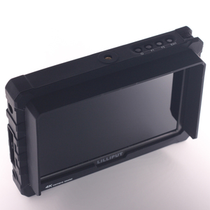 适用于Lilliput A7S 7英寸，用于HDMI输入和循环输出DLSR视频4k摄像机-带IPS液晶面板内置扬声器的顶部监视器全新