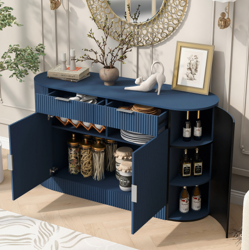 Bleu marine + MDF