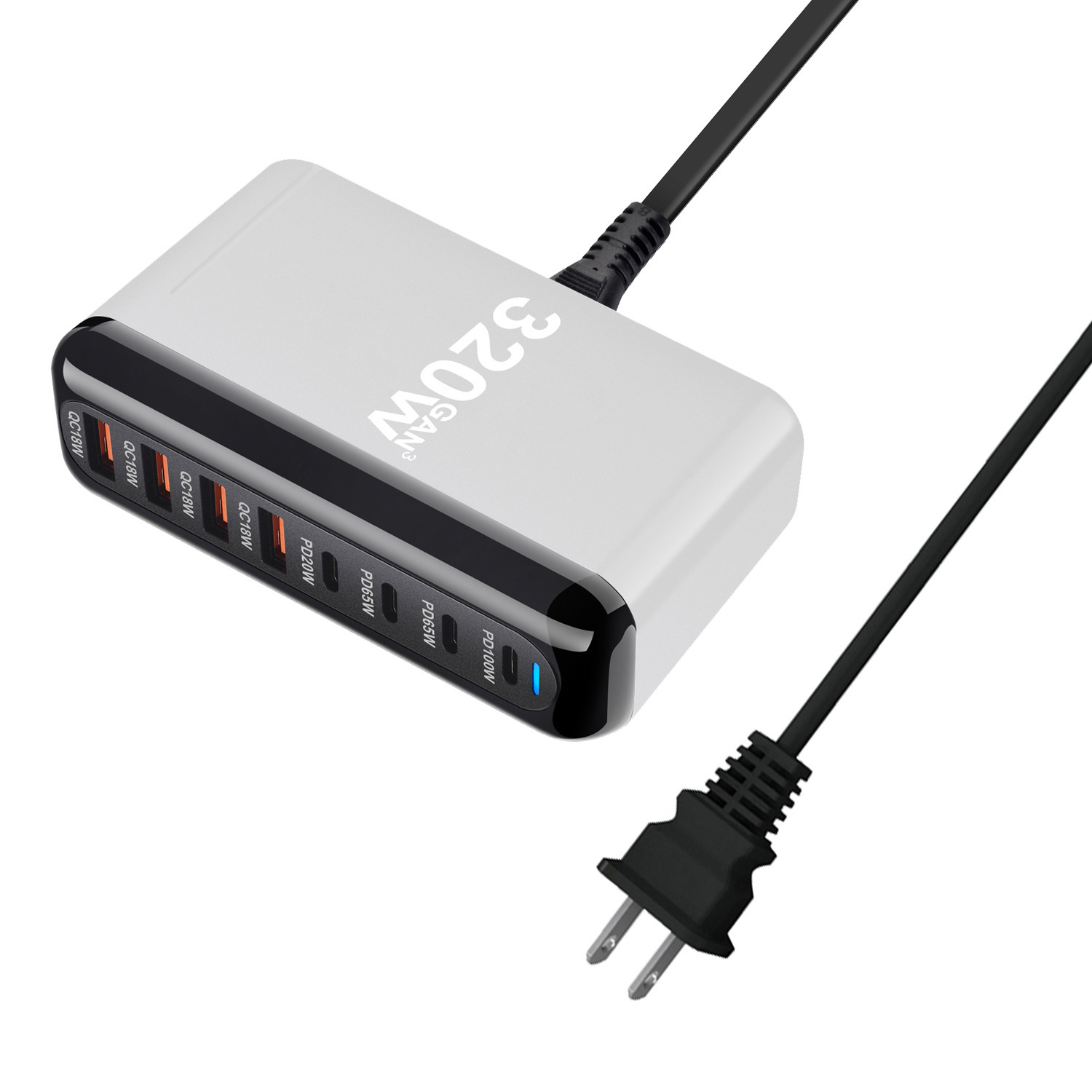 320W argent US standard