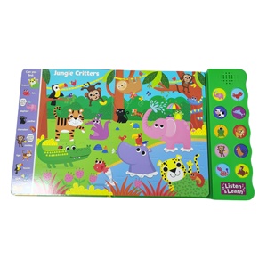 Libros de rompecabezas de audio de moda para niños Módulo de sonido Máquinas de aprendizaje Cartón Voic Modul Juguetes - Product Image 3