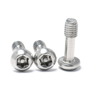 定制M1 M2 M3 M5标准不锈钢锌GI梅花，带销按钮头固定螺钉 - Product Image 4