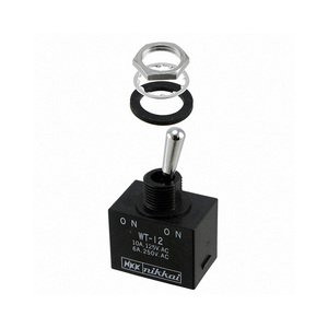 Electronic Components <strong>Switches</strong> Supplier WT13S Standard Round Toggle <strong>Switch</strong> SPDT On-Off-On Panel Mount WT1-3S Solder Lug - Product Image 1