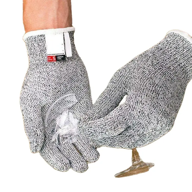 Gujia Food Küchenmesser Klinge Proof Anticut Handschuhe Handschutz Schnitt beständiger Anti-Cut-Arbeits schutz handschuh