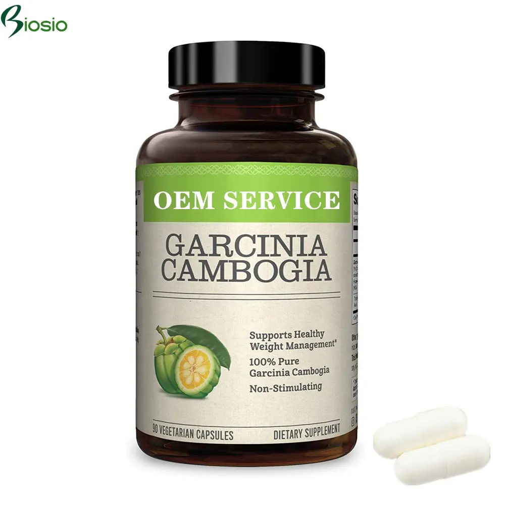 Garcinia cambogia Vegan อาหารเสริมเพื่อสุขภาพสำหรับผู้หญิงยาลดน้ำหนักเผาผลาญไขมัน