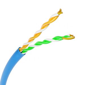 สายเคเบิลเครือข่ายกึ่งสำเร็จรูป Cat5e Cat6คู่บิด1/4คู่ UTP Cat6A cca/cu LAN พร้อมสายไขว้ X ไม่มีแจ็คเก็ต - Product Image 3