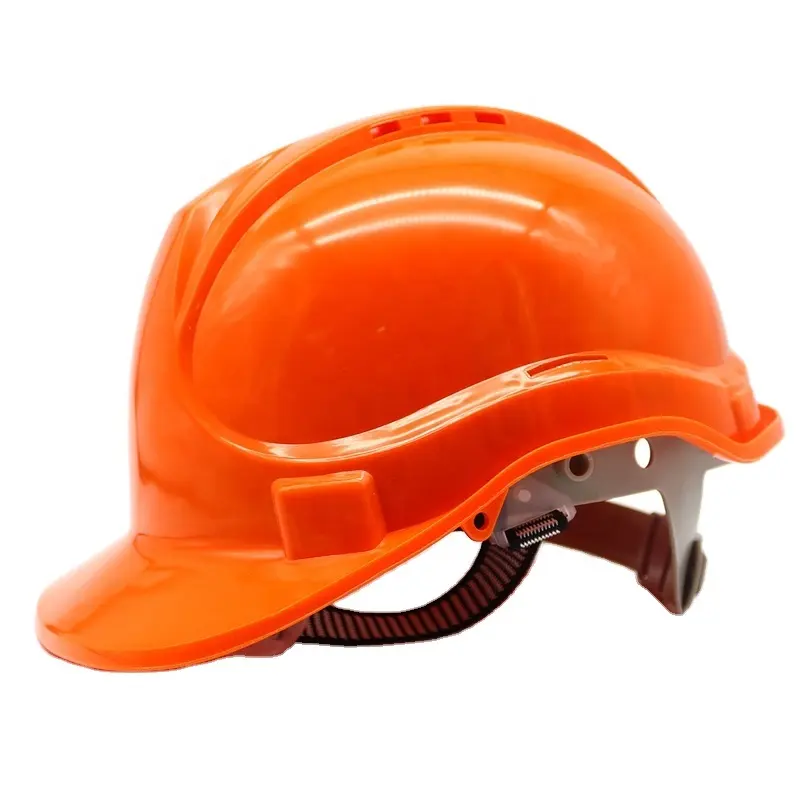 Casco de seguridad para la construcción ABS, casco de trabajo barato para cascos industriales amarillo, certificado CE en397