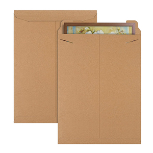 Cứng 450 GSM Kraft bìa hình ảnh in vận chuyển cứng trở lại phong bì bưu phẩm với khóa Tab - Product Image 2