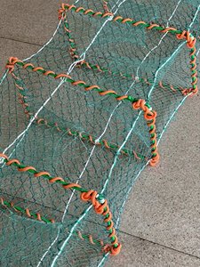 Lunga pieghevole Multi funzionale pesca gamberetti rete trappola di gamberi grandi gabbie per pesci con telaio 32*55CM
