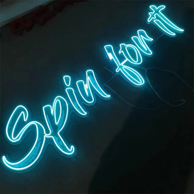 Logo personalizzato Dropshipping Led luce al Neon insegna personalizzata No MOQ Dropshipping spa insegna al neon