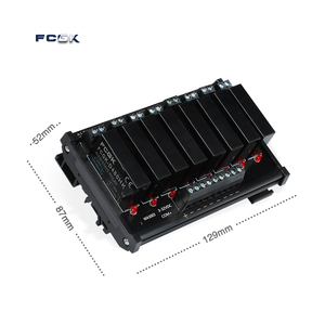 FCGK modulo relè a stato solido 8 canali PNP/NPN 5V 12V 24V 32VDC a AC ad alta potenza in miniatura SSR PCB Board - Product Image 5