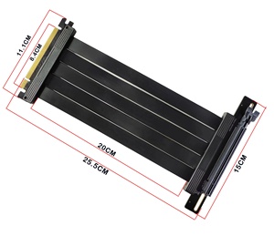 Conector de 90 grados PCIE4.0 cable de conversión GPU PCIE cable de conversión Pci Express 4,0 16X cable de conversión de alta velocidad - Product Image 4