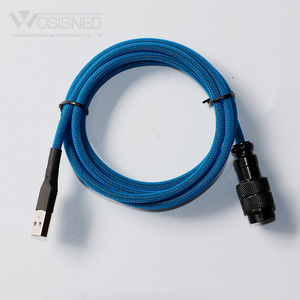 WOSISNED Direct Factory Price Coil Usb Data Type C Braid Spring Coiled Cable With Aviator Connector Nylon - Product Image 6