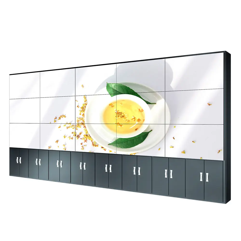 46 इंच वीडियो दीवार प्रदर्शन 2x3 एलसीडी दीवार एलसीडी वीडियो दीवार को प्रदर्शित करता है के साथ सैमसंग पैनल