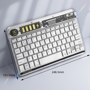 厂家直销透明照明迷你键盘无线静音键盘家用办公键盘 - Product Image 2