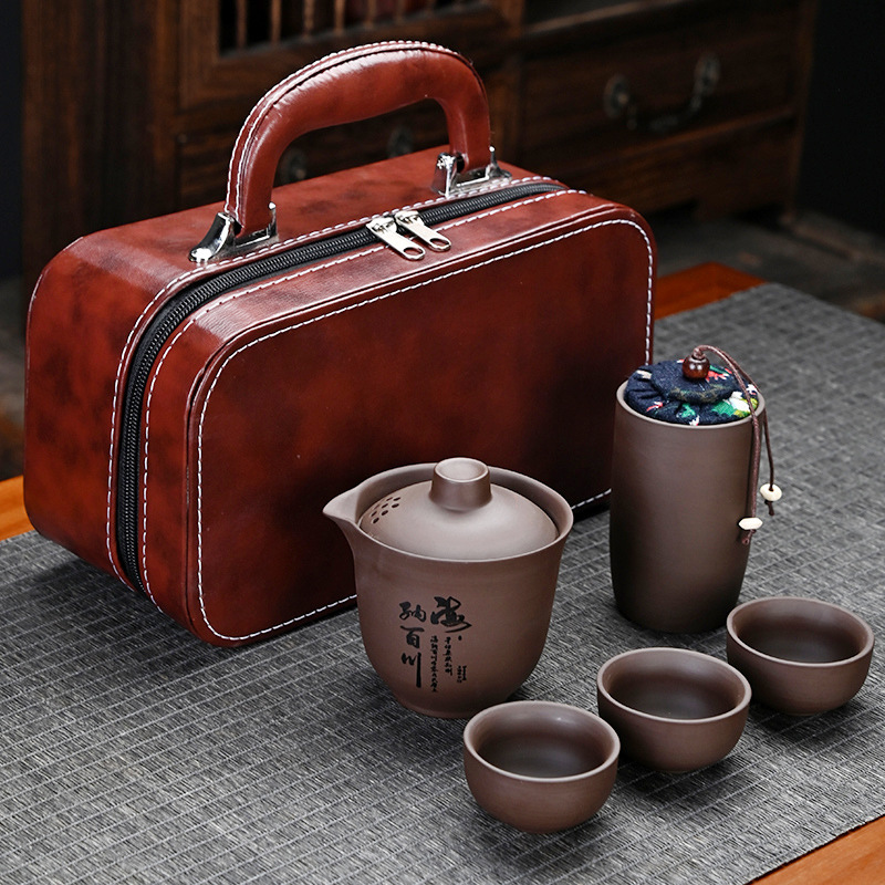 Purple clay leather bags - Embracing all rivers