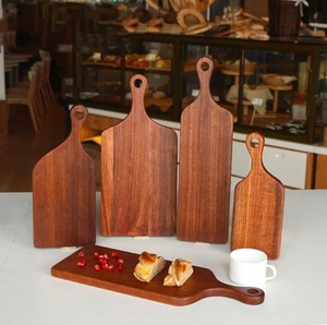 Hình chữ nhật lớn thớt gỗ bền vững cắt khối với xử lý cho pho mát trái cây - Product Image 2