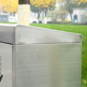 不锈钢4室垃圾桶商用金属分类回收垃圾箱分类垃圾箱 - Product Image 5