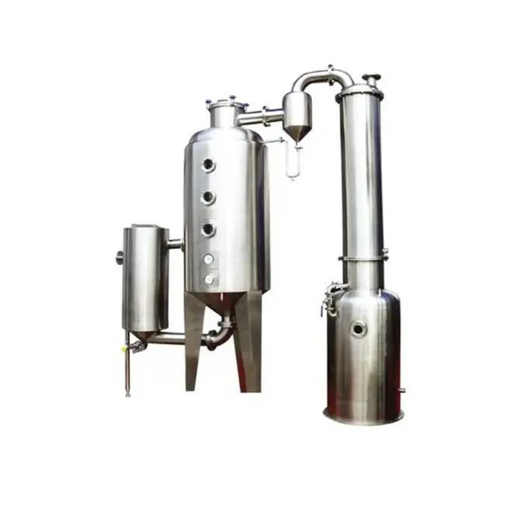 stainless steel alcohol tomato degasser tea steam evaporator machine apple juice concentration tank vacuum concentrate machine