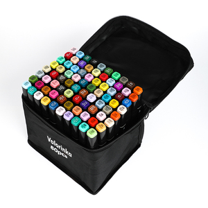 Valorinka V-1652-80 table quality <strong>chisel</strong> <strong>marker</strong> alcohol <strong>markers</strong> permanent pen alcohol-based dual tip sketch <strong>marker</strong> for painting - Product Image 1