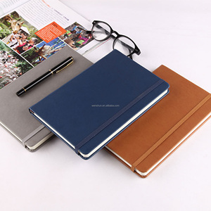 Venta al por mayor personalizado A6 A5 diario con correa elástica diario cuaderno impreso marca Logo Bloc cuaderno de notas de cuero PU - Product Image 1
