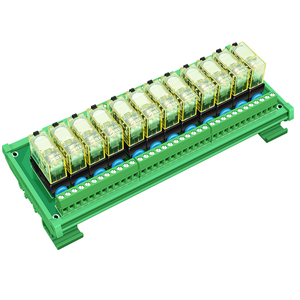 12 Channels AC <strong>Input</strong> <strong>Relay</strong> Module AC 110V or 220V Slim DIN Rail Mount 12Amp SPDT Power <strong>Relay</strong> Interface Module - Product Image 1