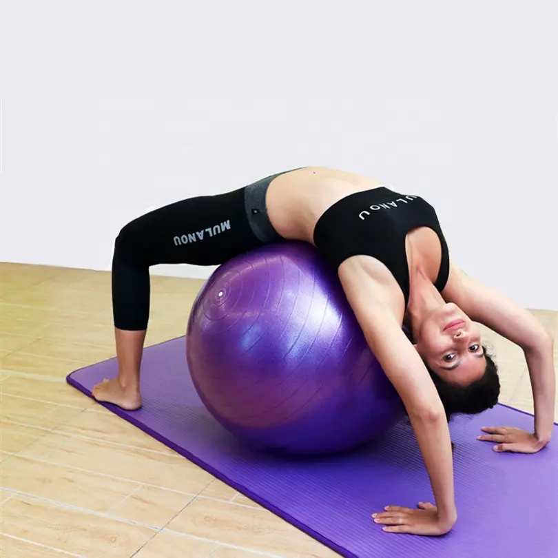 Pelota inflable de PVC para entrenamiento, pelota colorida para Fitness, Pilates, Yoga