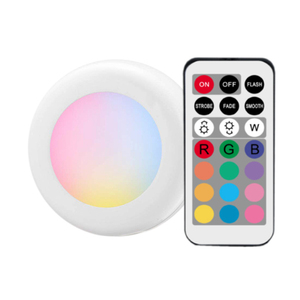 USB şarj edilebilir LED lamba Puck ışık şarj kabin led ışığı pil uzaktan ile kablosuz renk değiştirme puck ışıkları - Product Image 2