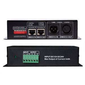 Распродажа Dc12v Dc24v напряжение СВЕТОДИОДНЫЙ Контроллер освещения адресуемый Artnet Dmx512 rgb dmx контроллер - Product Image 4