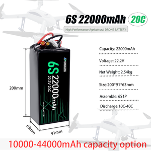 <span class=keywords><strong>DJI</strong></span> agras T50 phun Drone với pin và máy phát điện cuộc sống lâu dài 21700 Lithium Ion pin cho S156 S159 bay không người lái - Product Image 3