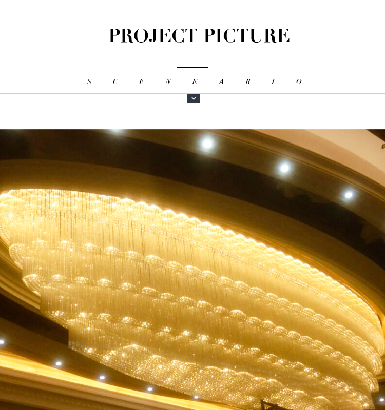 Guzhen factory customize chandelier modern luxury large for hotel lobby and restaurant with 3 years warranty