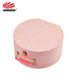 Custom Logo <strong>Round</strong> Shaped <strong>Toy</strong> Big Storage Luxury Decorative Paper Cardboard Suitcase Packaging <strong>Box</strong> With Handle - Product Image 1