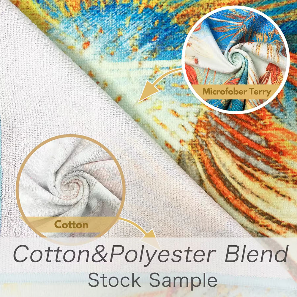 Échantillon de mélange de coton et de polyester