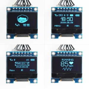 0,96-Zoll-OLED-Anzeigemodul, 12864 LCD-Bildschirm, SPI-Bildschirm mit seriellem Anschluss, Arduino Blue Light 7P