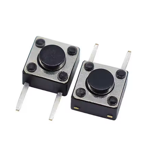 20 pezzi 6x6mm lato 2pin interruttore a pulsante Mini pannello PCB momentaneo tattile tattile interruttore DIP 2pin 6x6x4.3/5/6/7/8 MM 6*6*4.3MM - Product Image 2