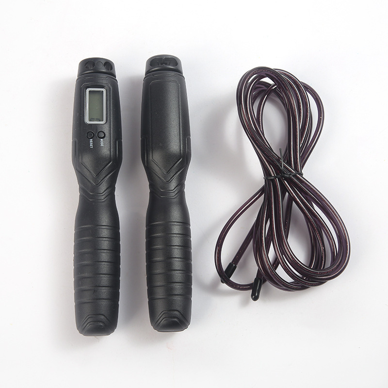 Corde à sauter noire + poignée + corde longue